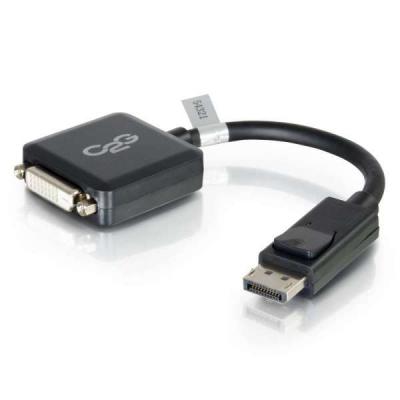 20cm DisplayPort Male to Single Link DVI-D Female Adapter Converter - Black